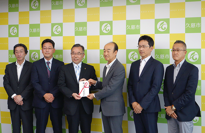 久慈市へ支援金寄付金